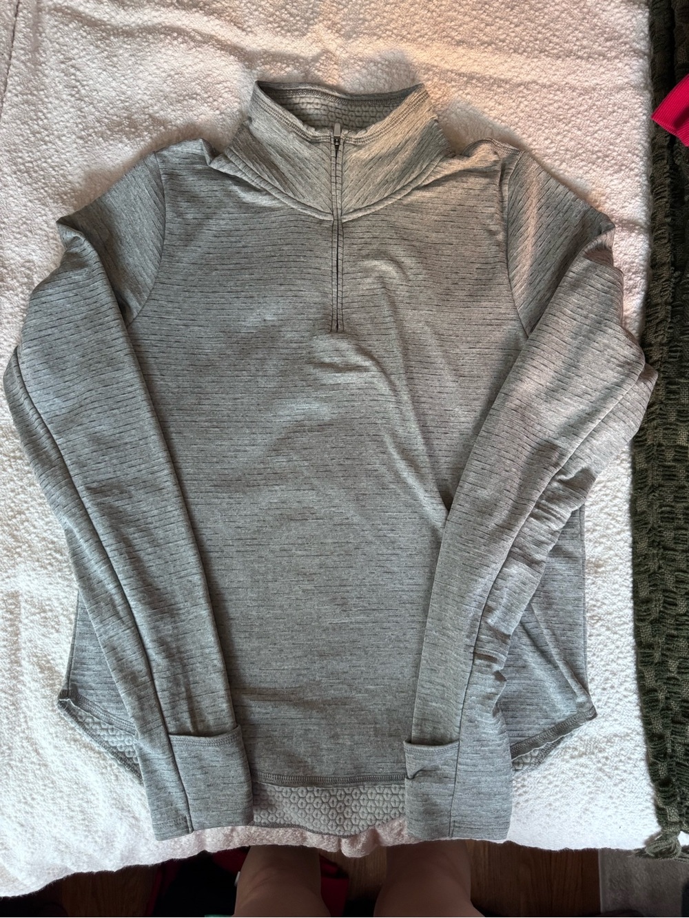 Nike Gray Dri-FIT Half-Zip Running Pullover